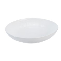 Plato hondo redondo blanco gres esmaltado Ø 23
