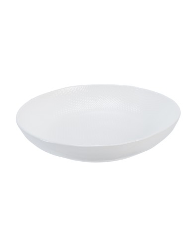 Plato hondo redondo blanco gres esmaltado Ø 23