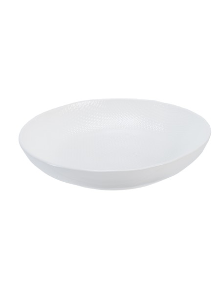 Plato hondo redondo blanco gres esmaltado Ø 23
