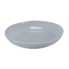 Plato coupe hondo redondo gris gres esmaltado Ø 23