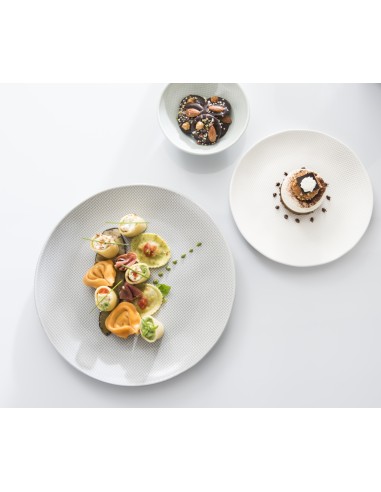 Plato coupe hondo redondo gris gres esmaltado Ø 23,5 cm Linen Pro.mundi