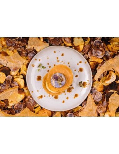 Plato llano redondo gris gres esmaltado Ø 28 cm Sky Pro.mundi