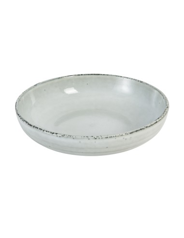 Plato hondo redondo gris gres esmaltado Ø 22 cm Sky Pro.mundi