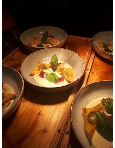 Cuenco redondo gris gres esmaltado Ø 14 cm Sky Pro.mundi