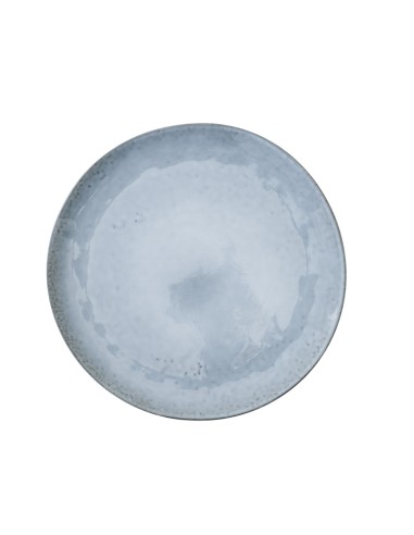 Plato llano redondo azul de gres esmaltado Ø 20 cm Sky Pro.mundi