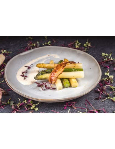 Plato llano redondo azul de gres esmaltado Ø 20 cm Sky Pro.mundi