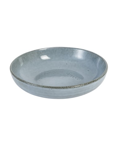 Plato hondo redondo azul gres esmaltado Ø 22 cm Sky Pro.mundi