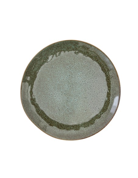 Plato llano redondo verde gres esmaltado Ø 20 cm Sky Pro.mundi