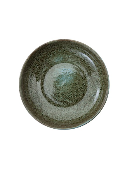 Plato hondo redondo verde gres esmaltado Ø 22 cm Sky Pro.mundi
