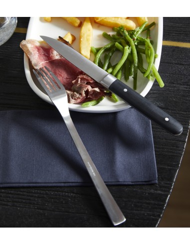 Cuchillo chuletero negro 22 cm Alto Pro.mundi