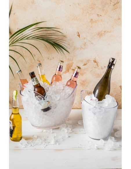 Cubo para botella transparente 20,5x19x25 cm 3 L Pro.mundi