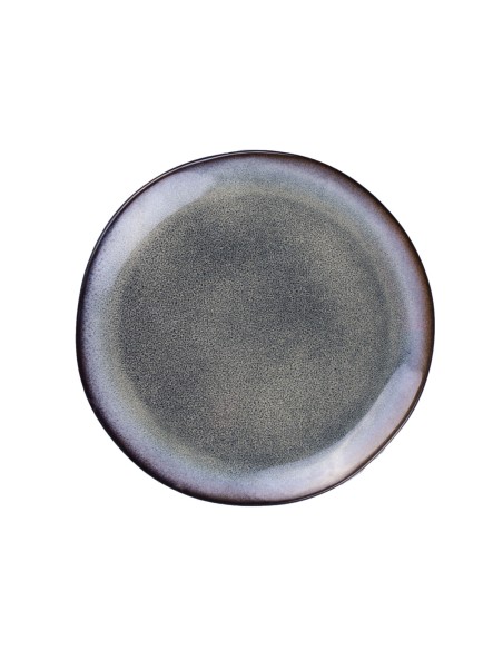 Plato llano redondo gris gres esmaltado Ø 27 cm Galaxy Pro.mundi