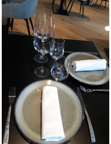 Plato llano redondo gris gres esmaltado Ø 27 cm Galaxy Pro.mundi