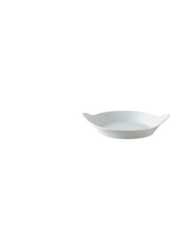 Mini plato con asas redondo blanco porcelana Ø 6