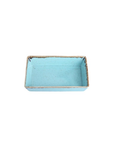 Cuenco Aperitivo Rectangular Porcelana Turquesa 16 Cm Seasons Porland