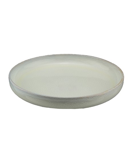 Plato llano redondo Beige rosado gres esmaltado Ø 21