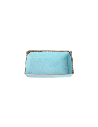 Cuenco Aperitivo Rectangular Porcelana Turquesa 14 Cm Seasons Porland