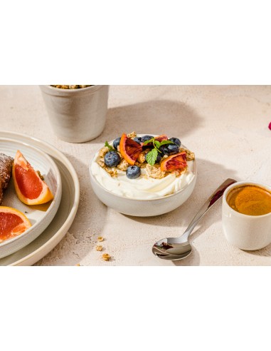 Cuenco redondo Beige rosado gres esmaltado Ø 13 cm Pearl Pro.mundi