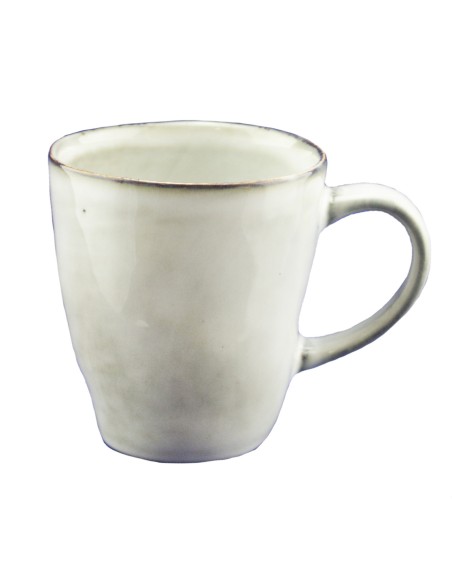 Taza de té gris gres esmaltado 18 cl Ø 7