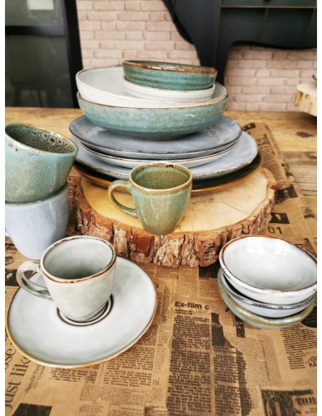 Platillo redondo gris gres esmaltado Ø 14 cm Sky Pro.mundi