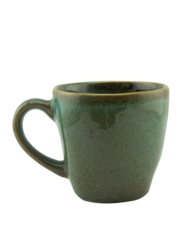 Taza de espresso verde gres esmaltado 9 cl Ø 6