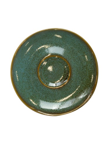 Platillo redondo verde gres esmaltado Ø 14 cm Sky Pro.mundi