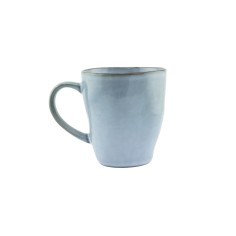 Taza de té azul de gres esmaltado 18 cl Ø 7