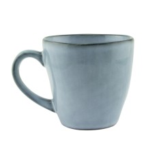 Taza de espresso azul de gres esmaltado 9 cl Ø 6