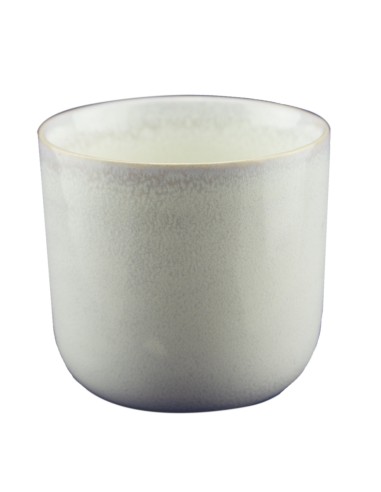 Vaso redondo Beige rosado gres esmaltado 9 cl Ø 6