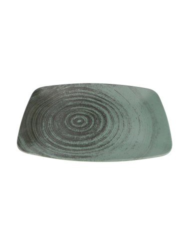 Bandeja Rectangular Porcelana Verde 27 Cm Lykke Porland