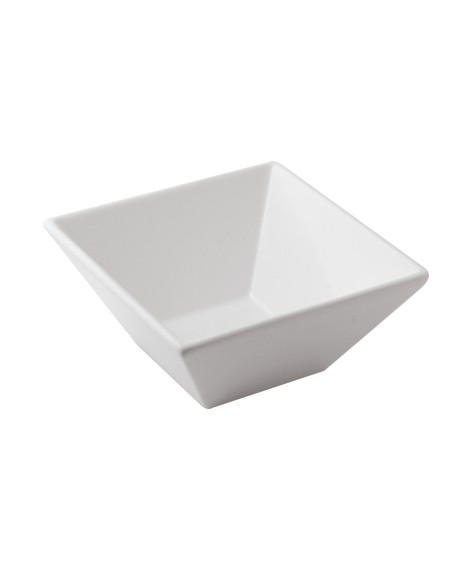Ensaladera cuadrada blanca porcelana vitrificada 15 cm Edina Pro.mundi