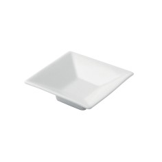Cuenco cuadrado blanco porcelana 8 cm Pro.mundi
