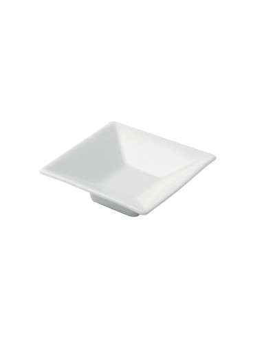 Cuenco cuadrado blanco porcelana 8 cm Pro.mundi