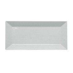 Plato llano rectangular blanco porcelana 33x18 cm Classic Square Pro.mundi