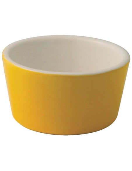 Ramequín redondo amarillo gres esmaltado Ø 9 cm Bistronome Pro.mundi