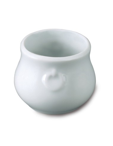 Marmita profesional para salsas redonda blanca porcelana Ø 5 mm Pro.mundi
