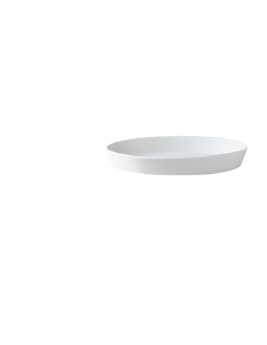 Fuente sabot oval blanca porcelana 32x22