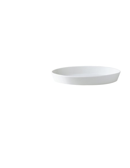 Fuente sabot oval blanca porcelana 32x22