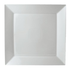 Plato llano cuadrado blanco porcelana 13x13 cm Classic Square Pro.mundi