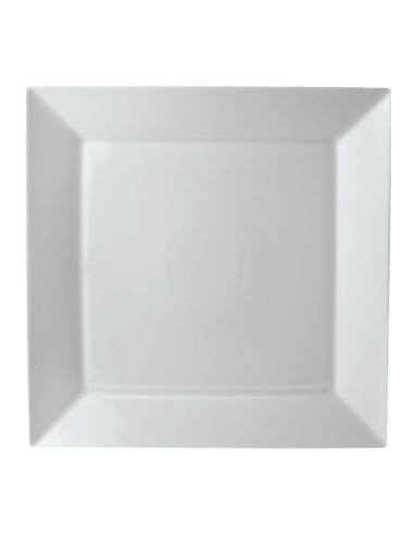 Plato llano cuadrado blanco porcelana 13x13 cm Classic Square Pro.mundi