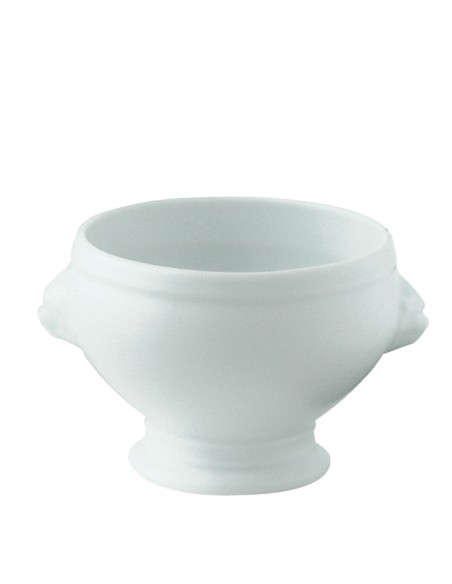 Sopera cabeza de león redonda blanca porcelana Ø 11 cm Bistronome Pro.mundi