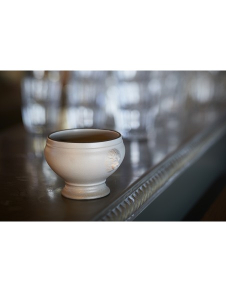 Sopera cabeza de león redonda blanca porcelana Ø 11 cm Bistronome Pro.mundi