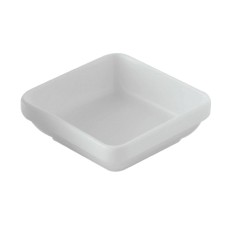Rabanera cuadrada blanca porcelana 11 cm Pro.mundi