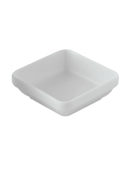 Rabanera cuadrada blanca porcelana 11 cm Pro.mundi