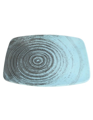 Bandeja Rectangular Porcelana Turquesa 32 Cm Lykke Porland