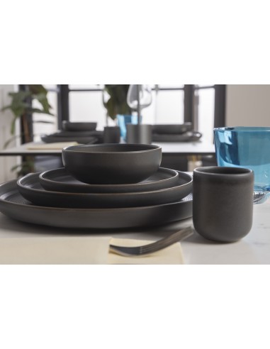 Plato llano redondo gres esmaltado Ø 17 cm Tornado Accolade