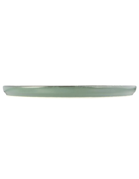 Plato Borde Nórdico Redondo Porcelana Verde 30 Cm Lykke Porland