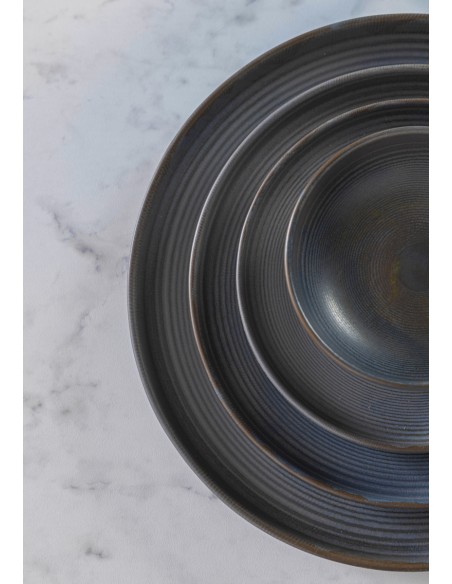 Cuenco redondo marrón gres esmaltado Ø 16 cm Tornado Accolade