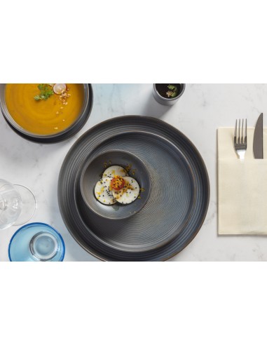 Cuenco redondo marrón gres esmaltado Ø 16 cm Tornado Accolade