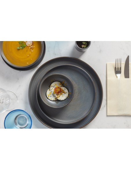 Cuenco redondo marrón gres esmaltado Ø 16 cm Tornado Accolade